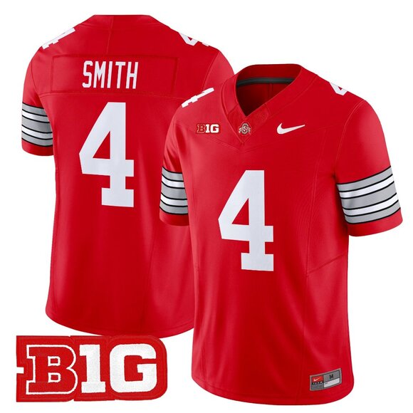 Mens Youths Size Available Jeremiah Smith Vapor Jersey 4 Stitched Scarlet Red